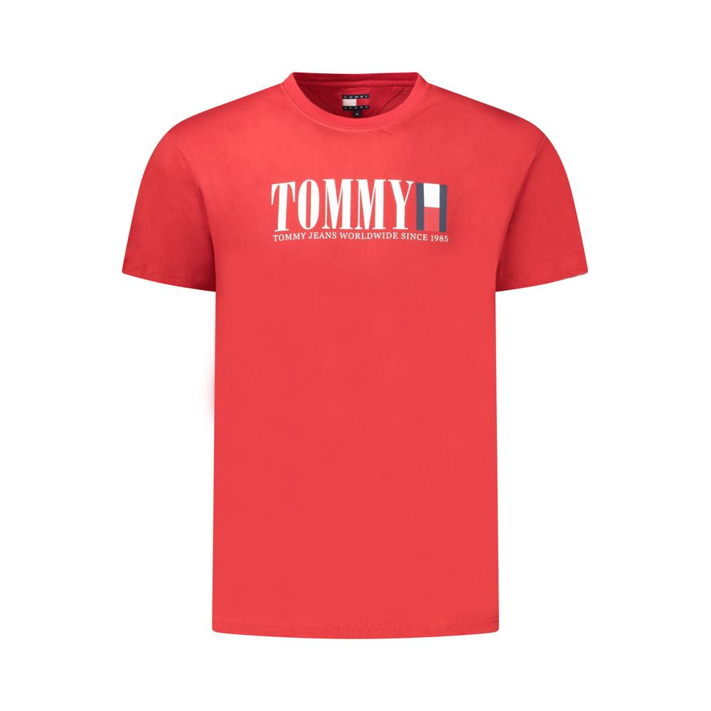 T-shirt Tommy Hilfiger en coton rouge pour homme