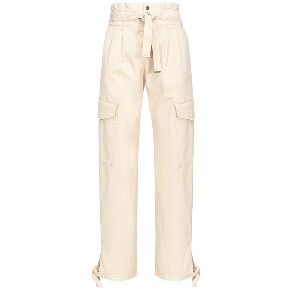 Jean et pantalon en coton blanc PINKO