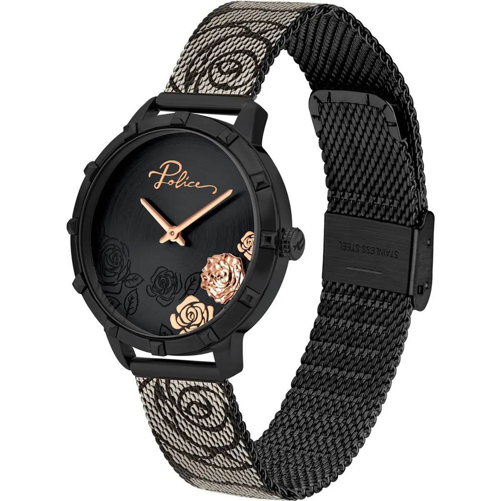 Montre Police en acier inoxydable noir