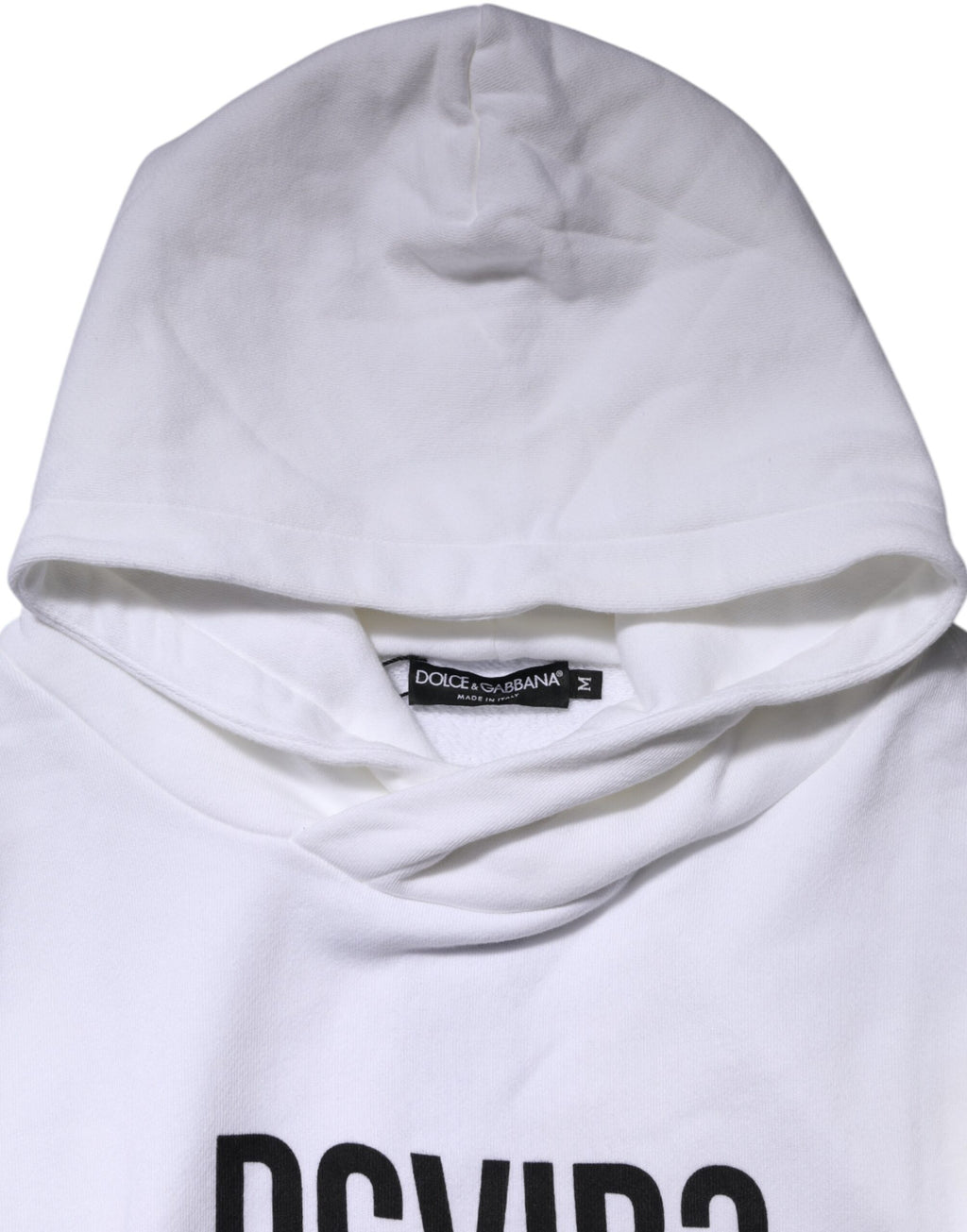 Sweat-shirt à capuche blanc Dolce &amp; Gabbana DG Vib3 pour homme