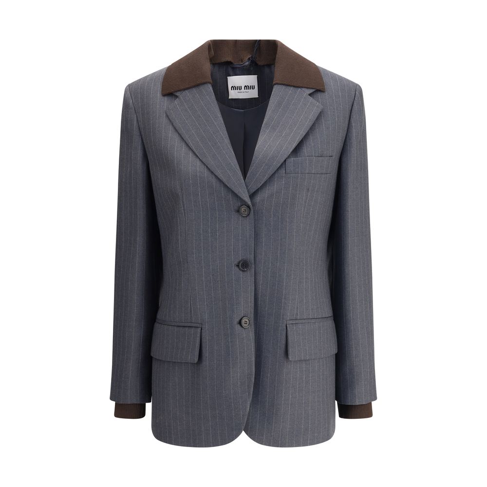Blazer rayé Miu Miu