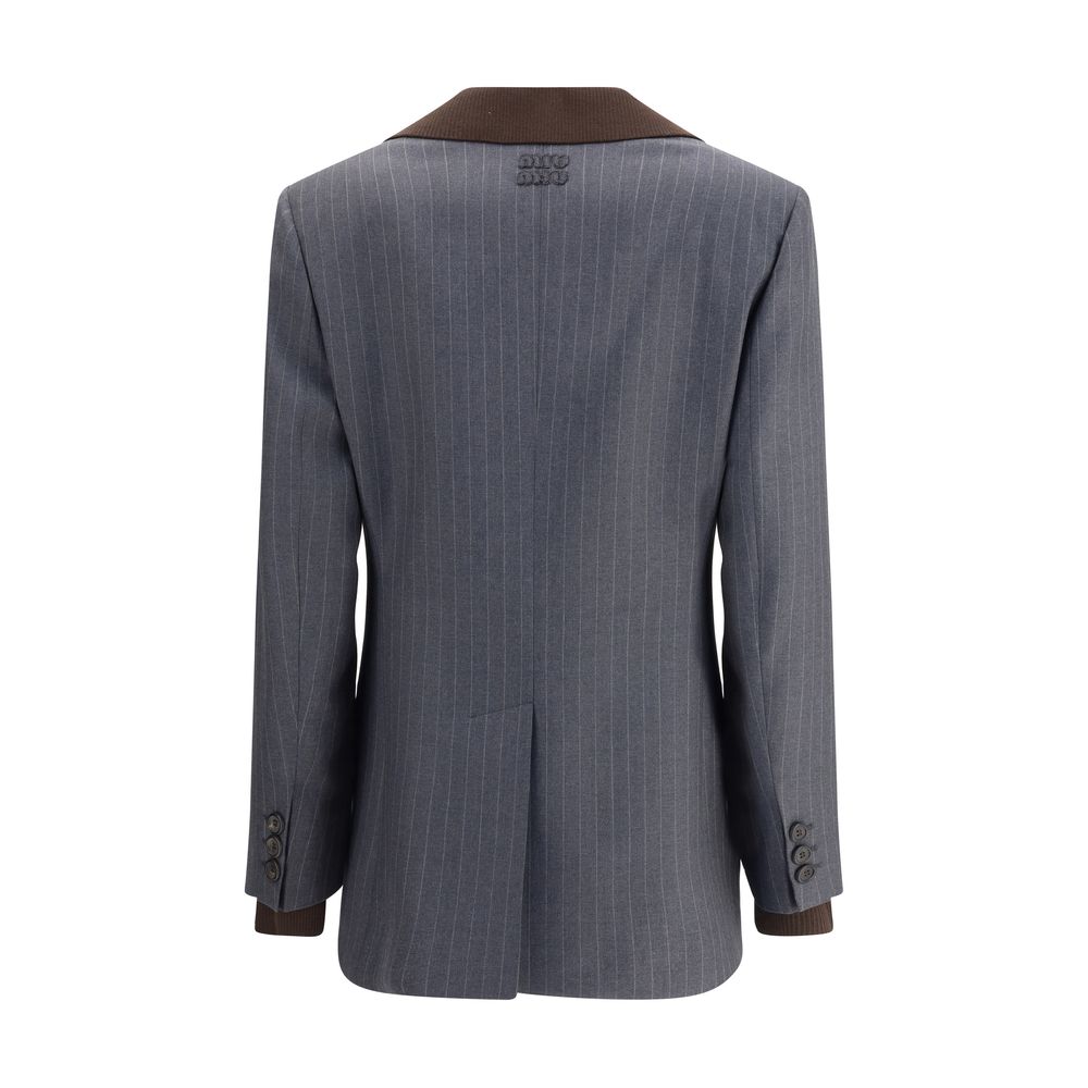 Blazer rayé Miu Miu