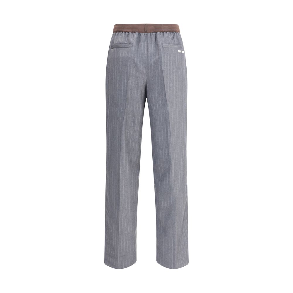 Pantalon rayé Miu Miu