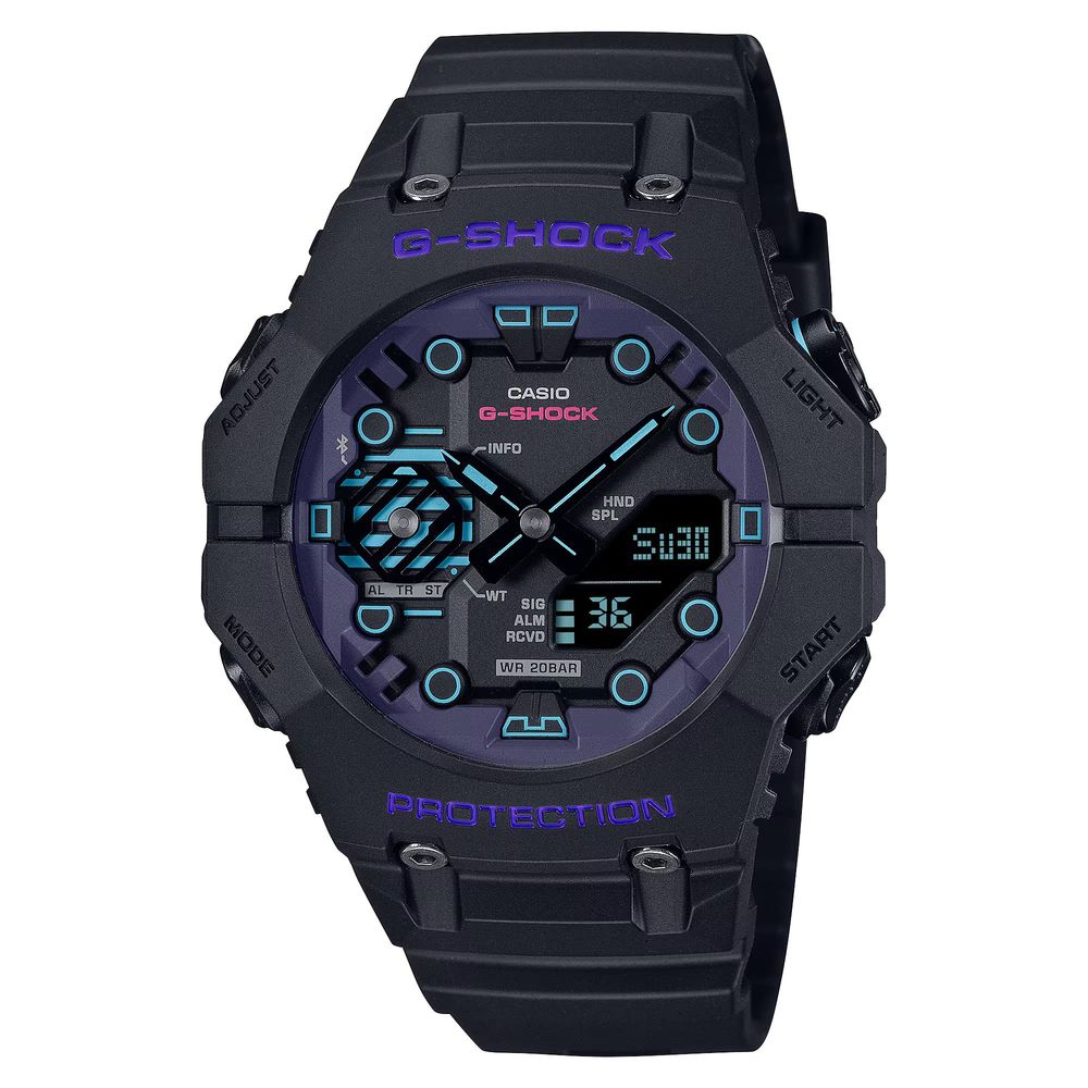 Montre Casio en résine noire