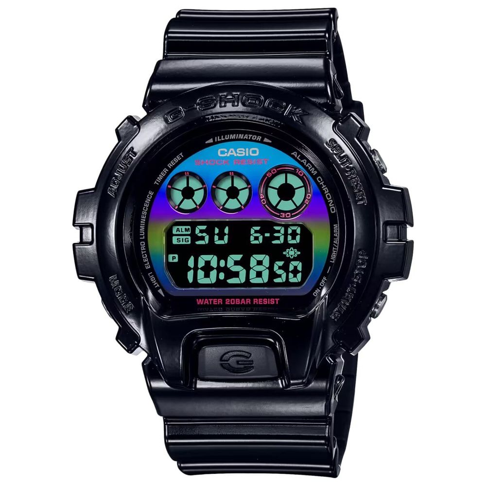 Montre Casio en résine noire
