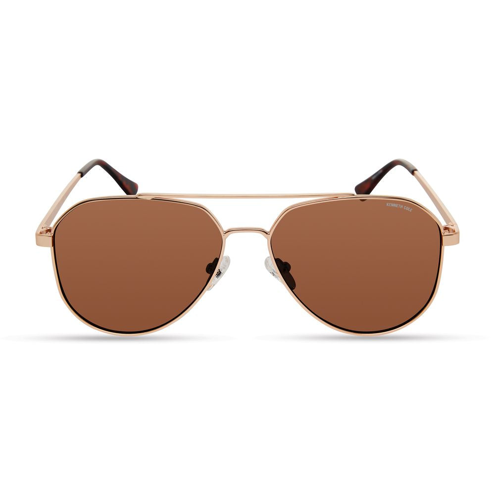 Lunettes de soleil en métal doré Kenneth Cole