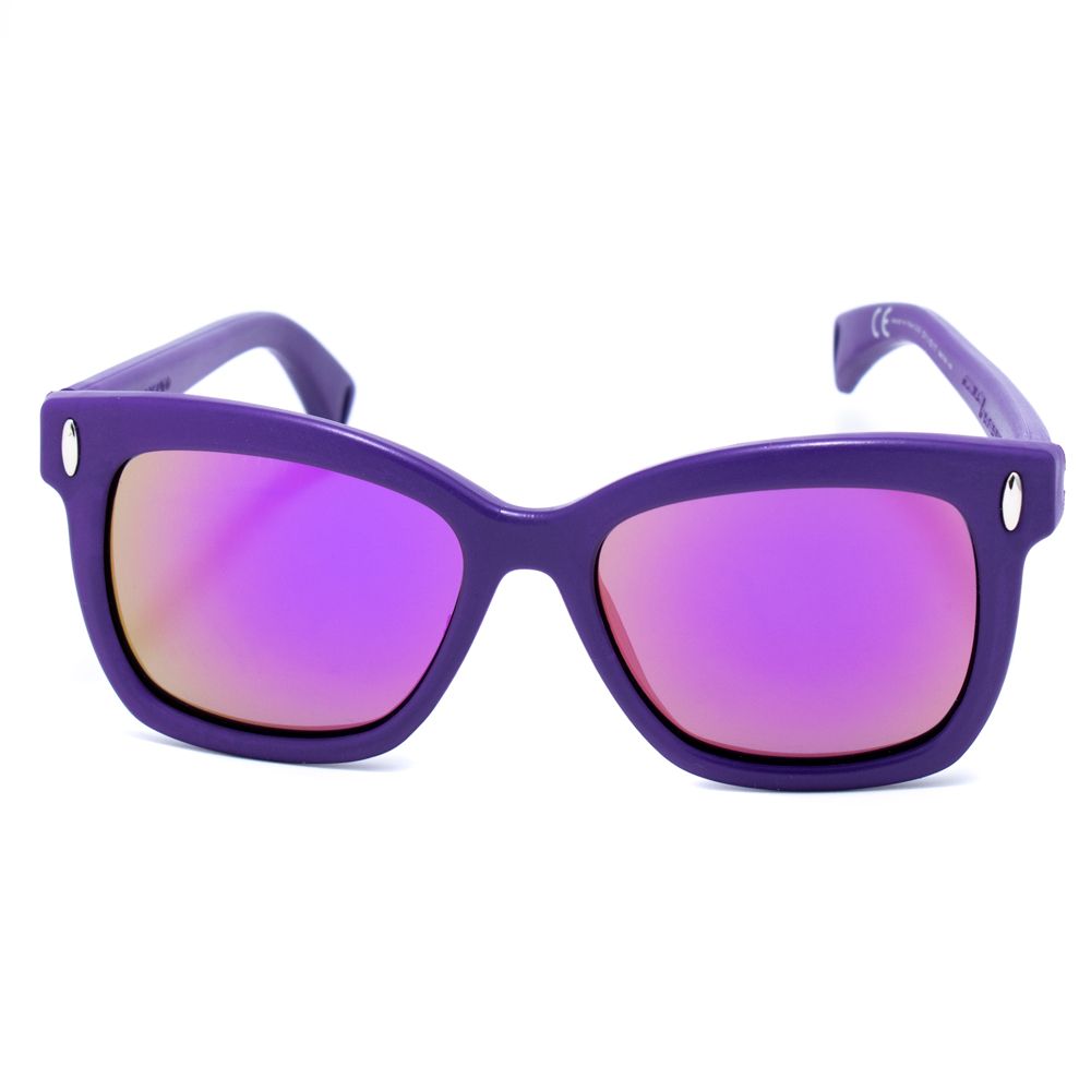 Lunettes de soleil en caoutchouc violet Italia Independent
