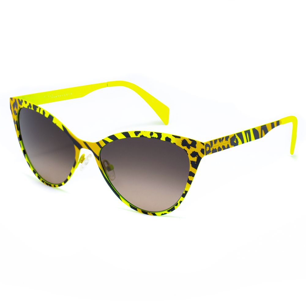 Lunettes de soleil en métal jaune Italia Independent