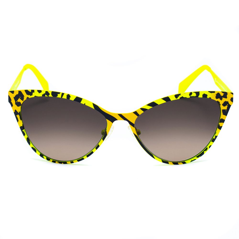 Lunettes de soleil en métal jaune Italia Independent