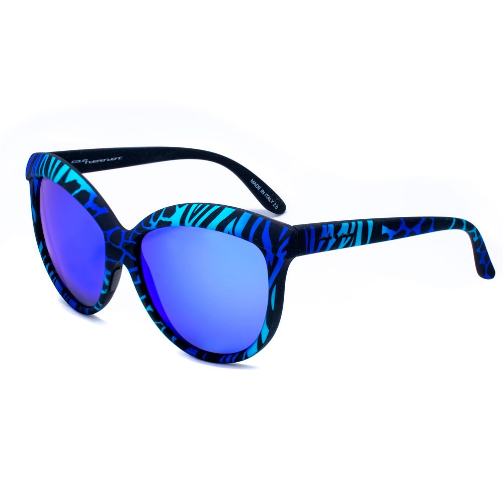 Lunettes de soleil Italia Independent en acétate bleu