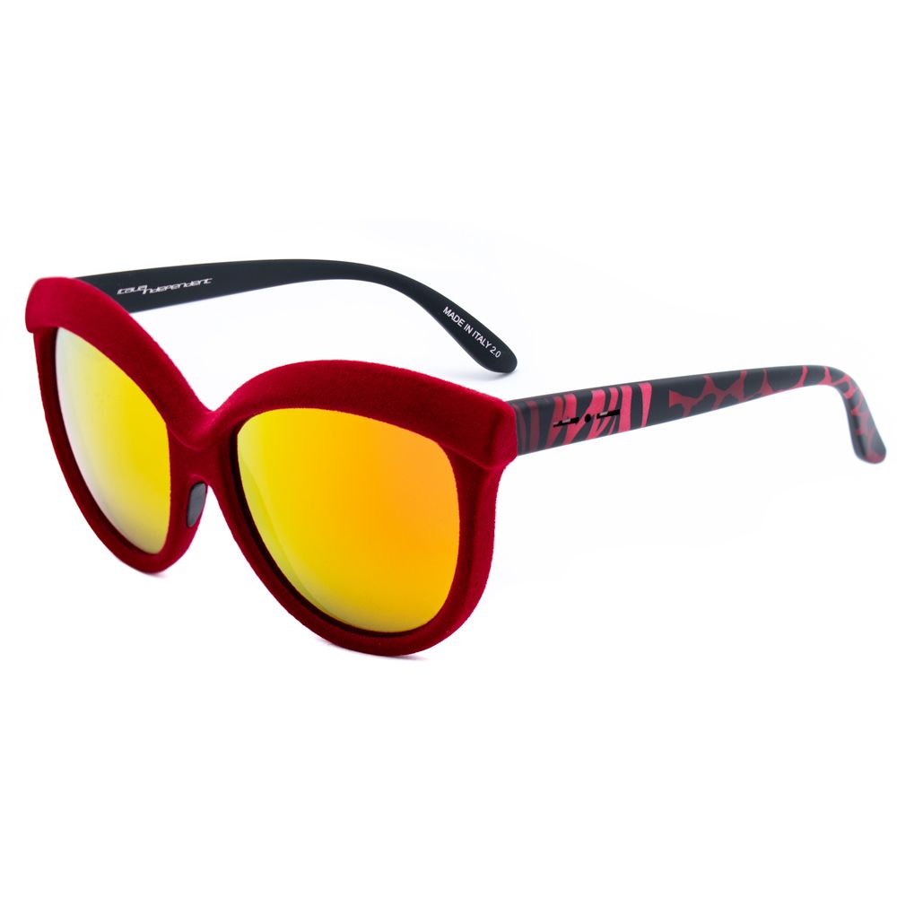 Lunettes de soleil en acétate rouge Italia Independent
