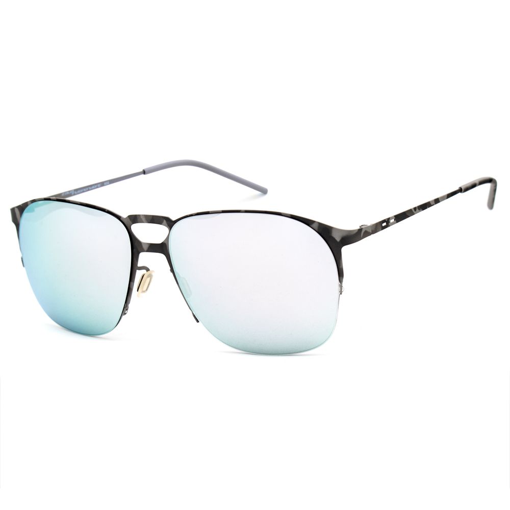 Lunettes de soleil en métal gris Italia Independent