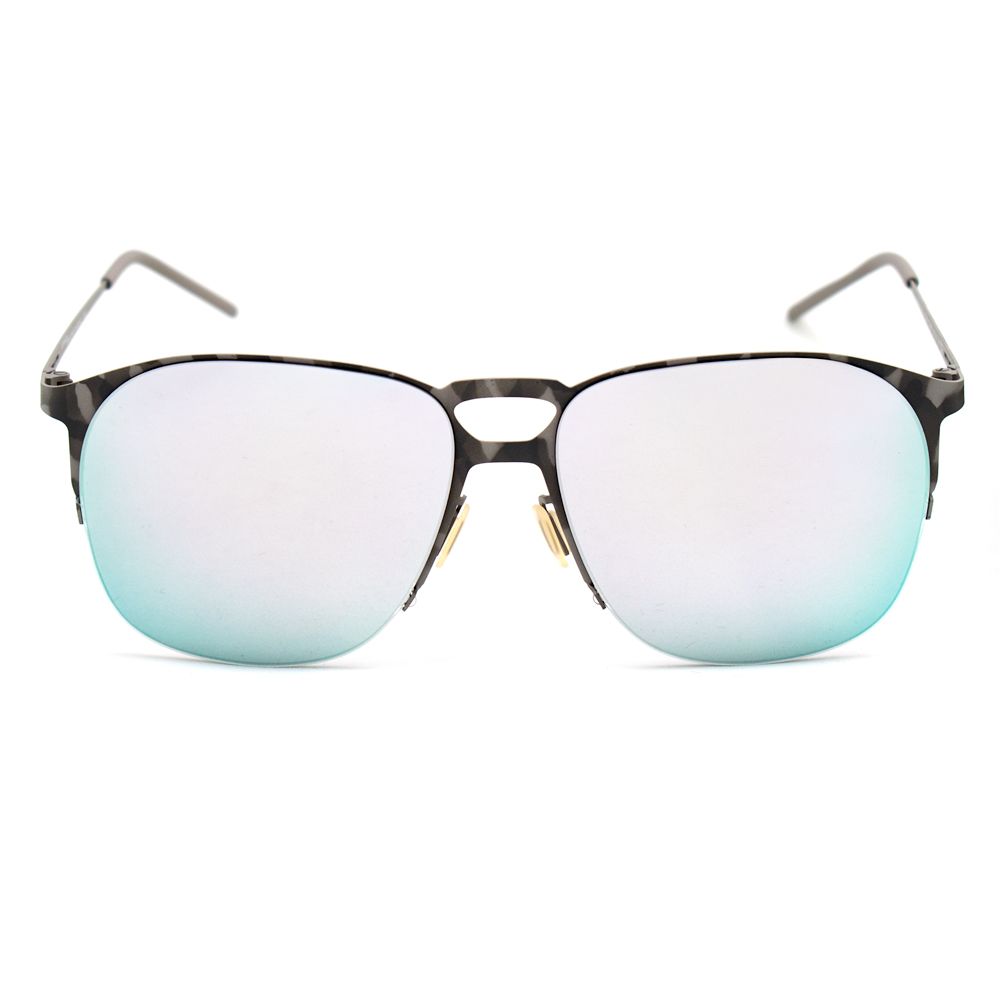 Lunettes de soleil en métal gris Italia Independent