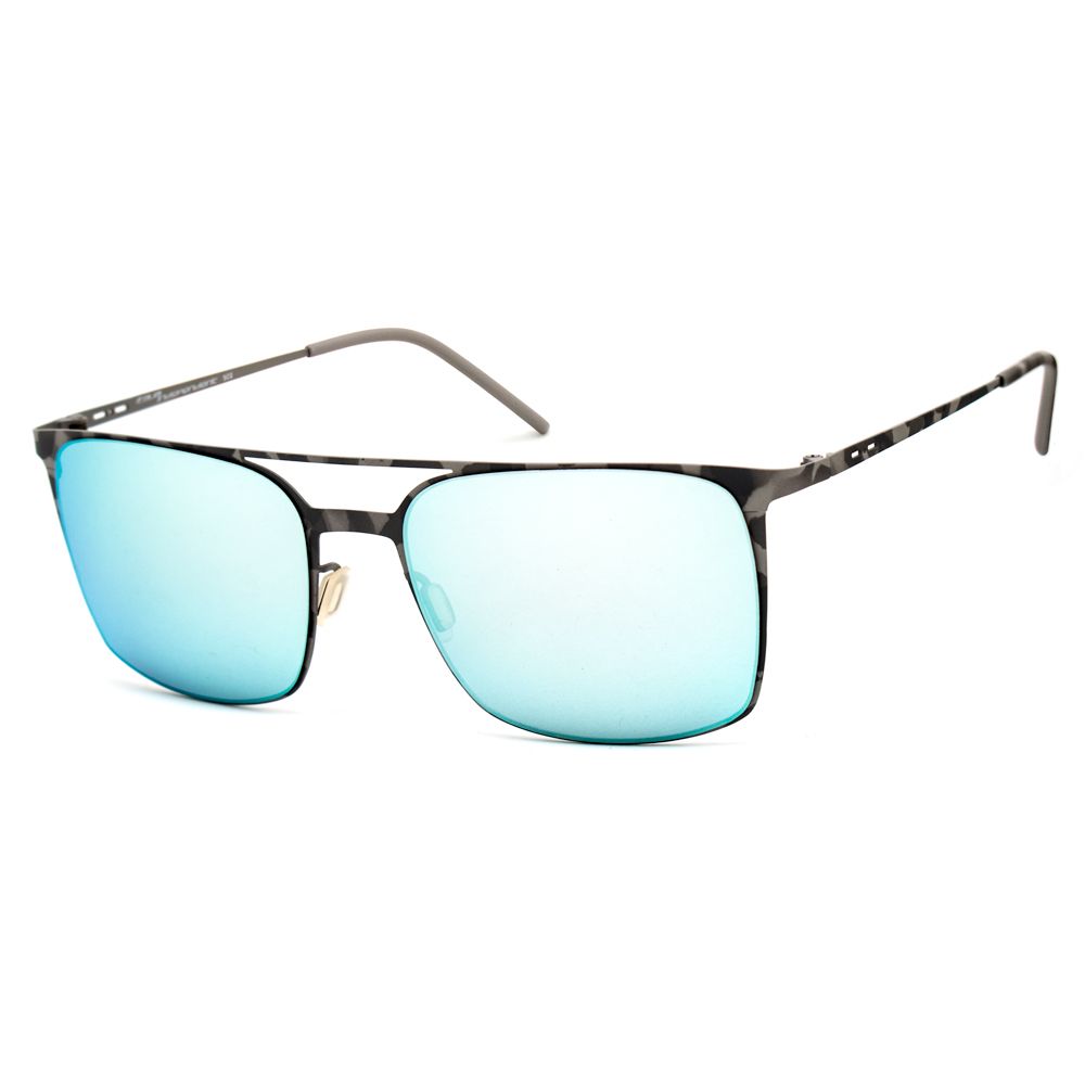 Lunettes de soleil en métal gris Italia Independent