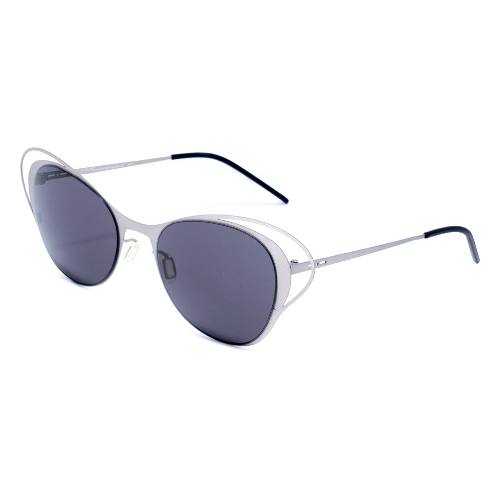Lunettes de soleil en métal argenté Italia Independent