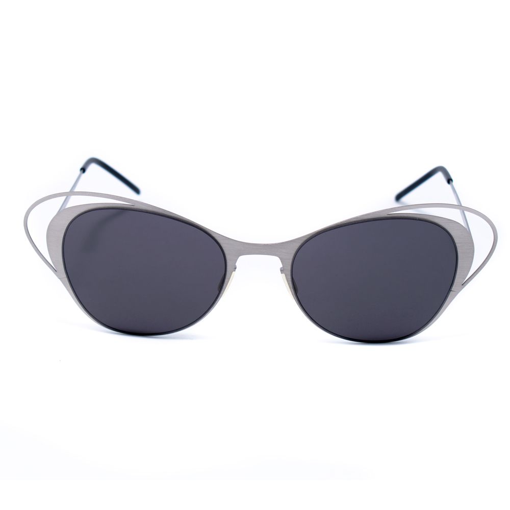 Lunettes de soleil en métal argenté Italia Independent
