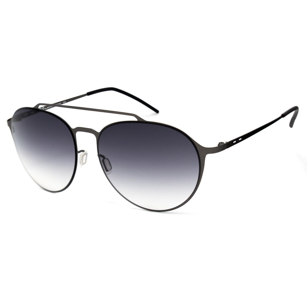 Lunettes de soleil en métal gris Italia Independent