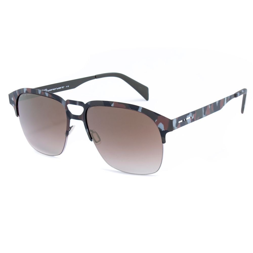 Lunettes de soleil en métal gris Italia Independent