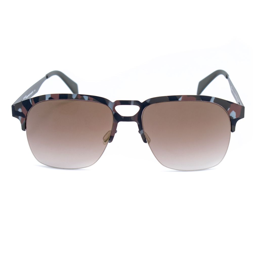 Lunettes de soleil en métal gris Italia Independent