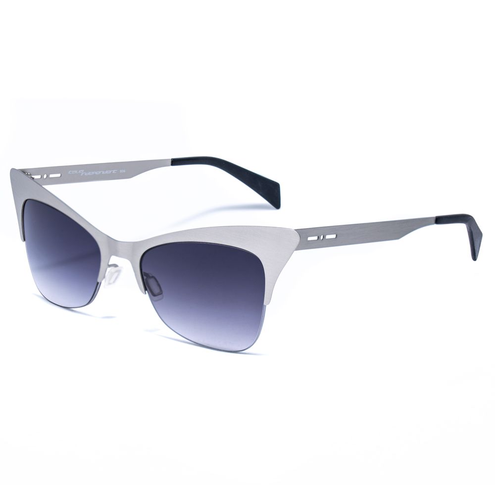 Lunettes de soleil en métal argenté Italia Independent