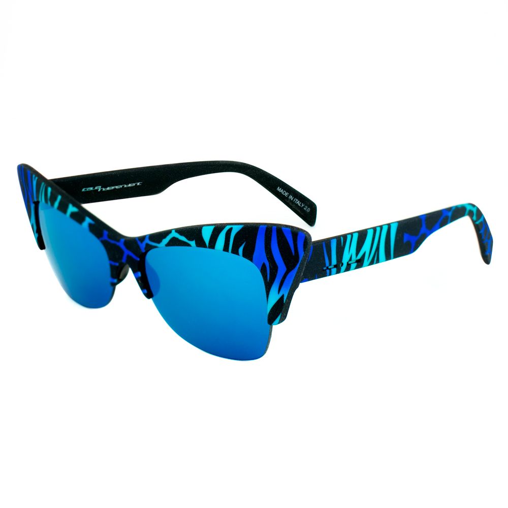 Lunettes de soleil Italia Independent en acétate bleu