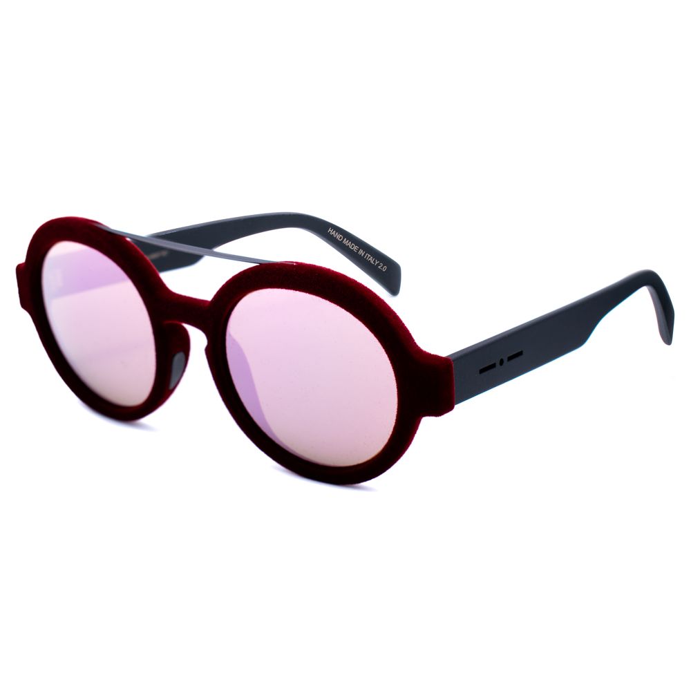 Lunettes de soleil en acétate bordeaux Italia Independent