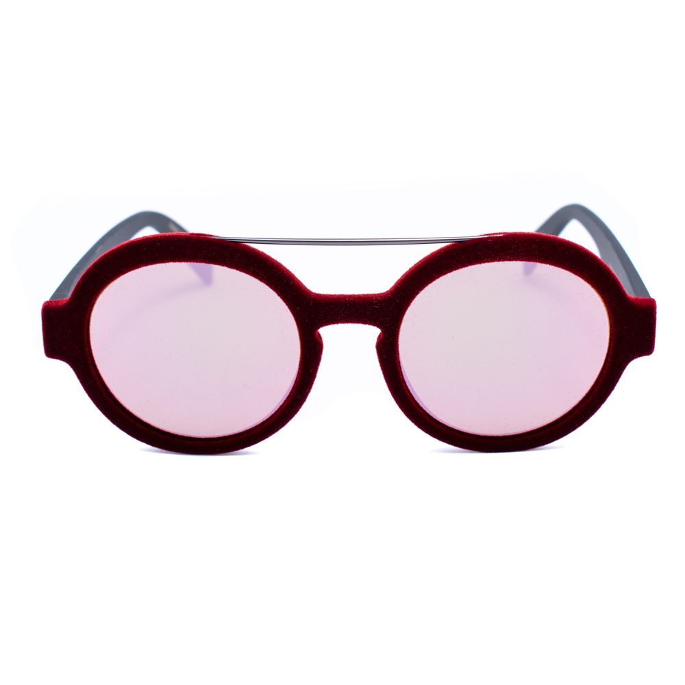 Lunettes de soleil en acétate bordeaux Italia Independent