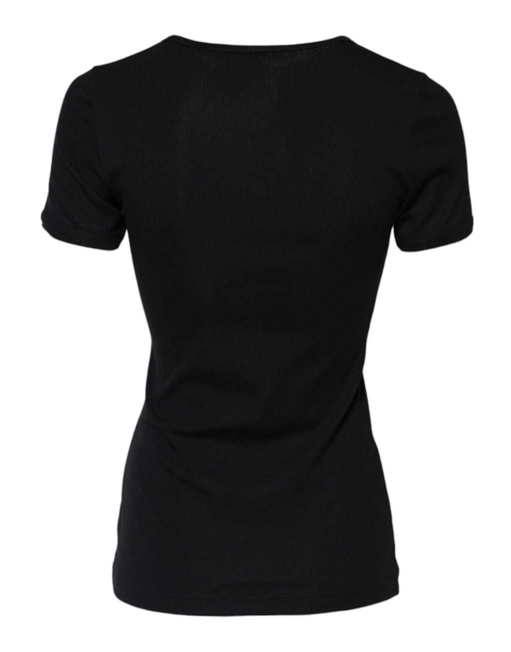 T-shirt à manches courtes en coton noir Dolce &amp; Gabbana