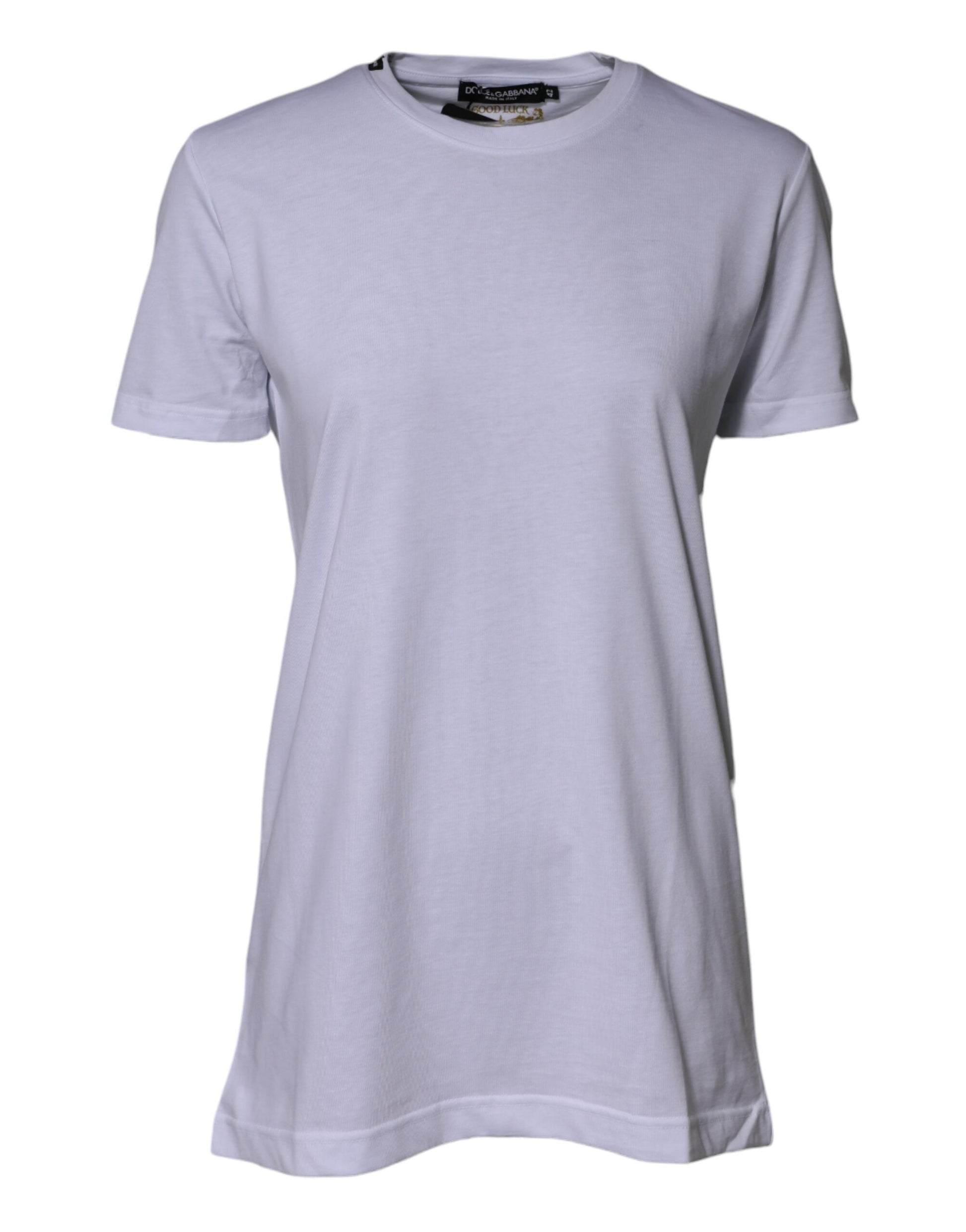 T-shirt ras du cou Dolce &amp; Gabbana en coton blanc Goodluck 2023