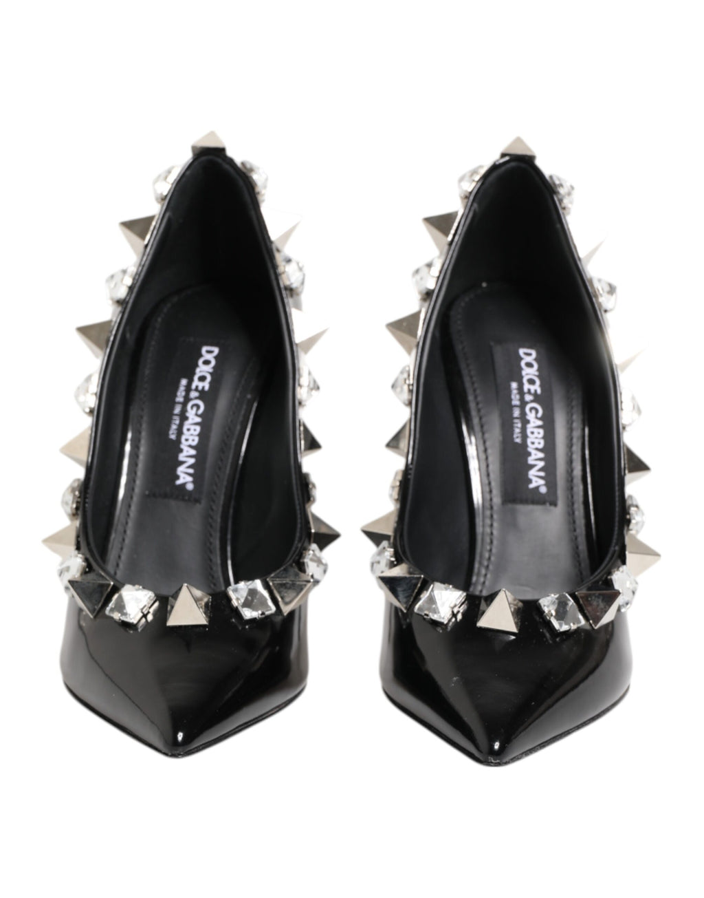 Escarpins à talons aiguilles Dolce &amp; Gabbana à clous et cristaux noirs