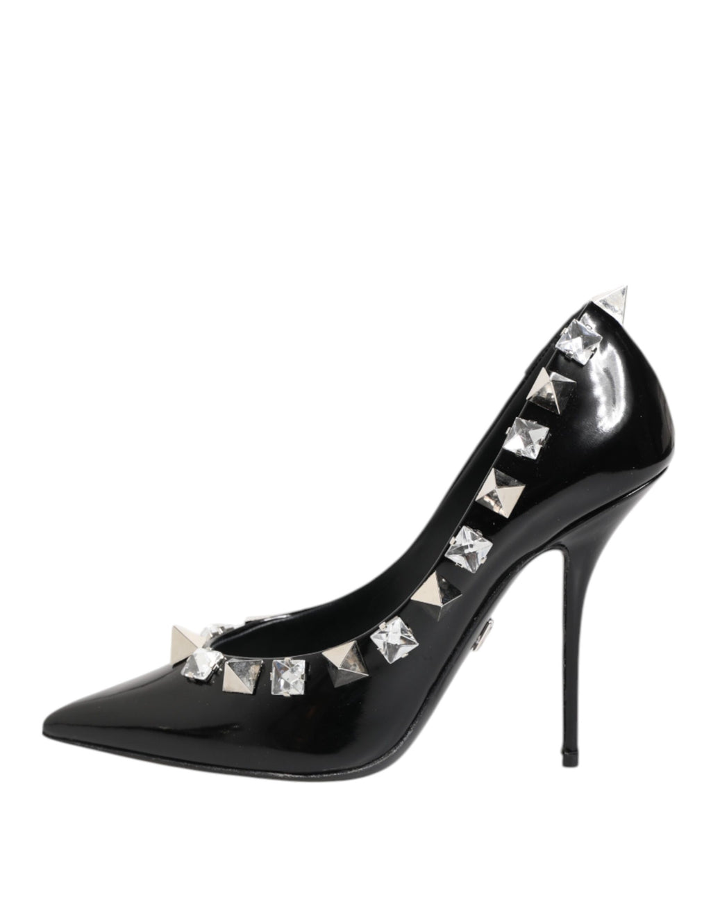 Escarpins à talons aiguilles Dolce &amp; Gabbana à clous et cristaux noirs