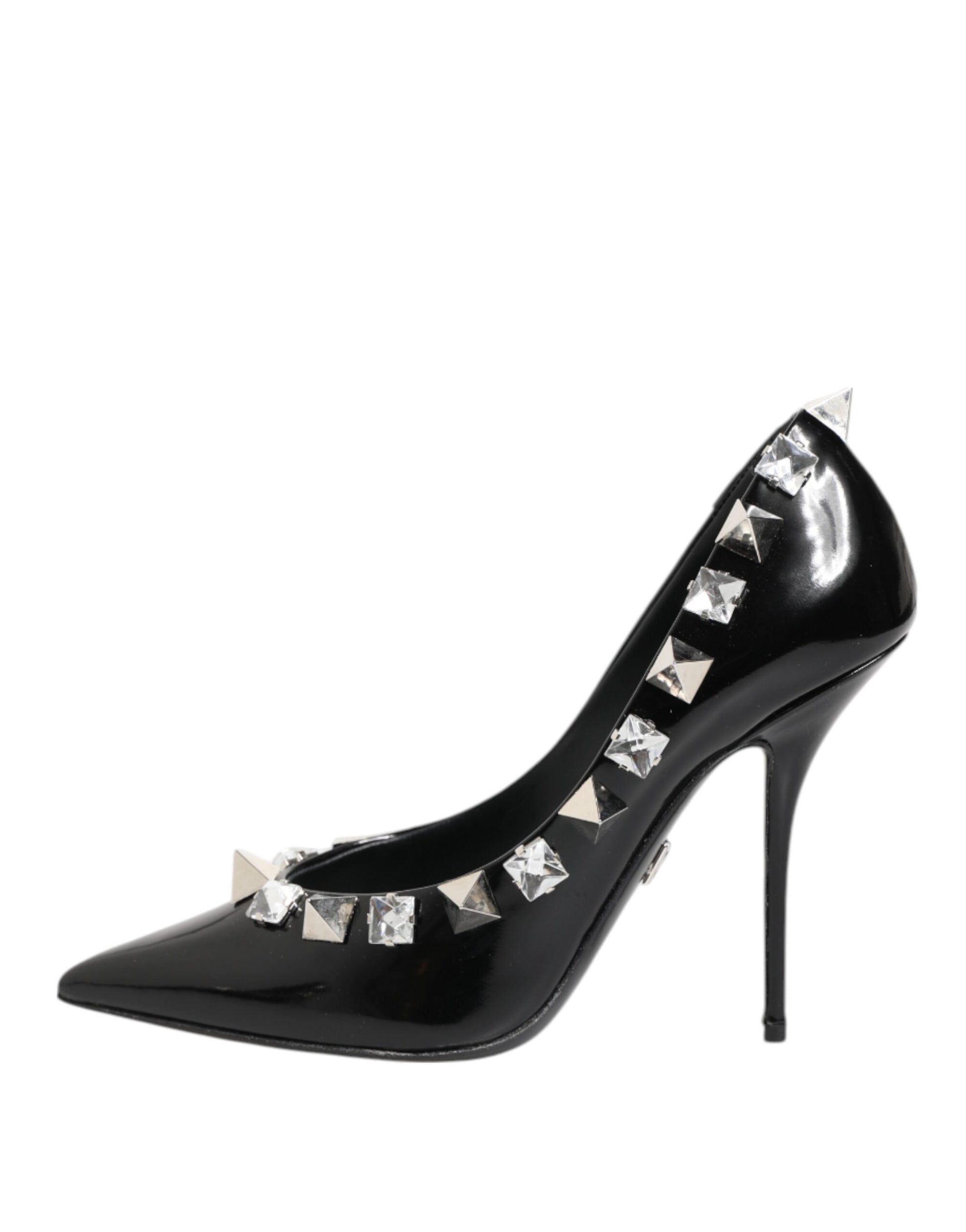 Escarpins à talons aiguilles Dolce &amp; Gabbana à clous et cristaux noirs