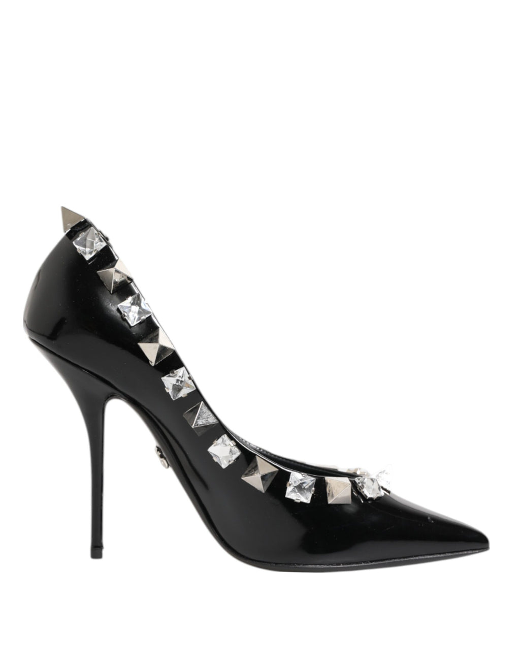 Escarpins à talons aiguilles Dolce &amp; Gabbana à clous et cristaux noirs