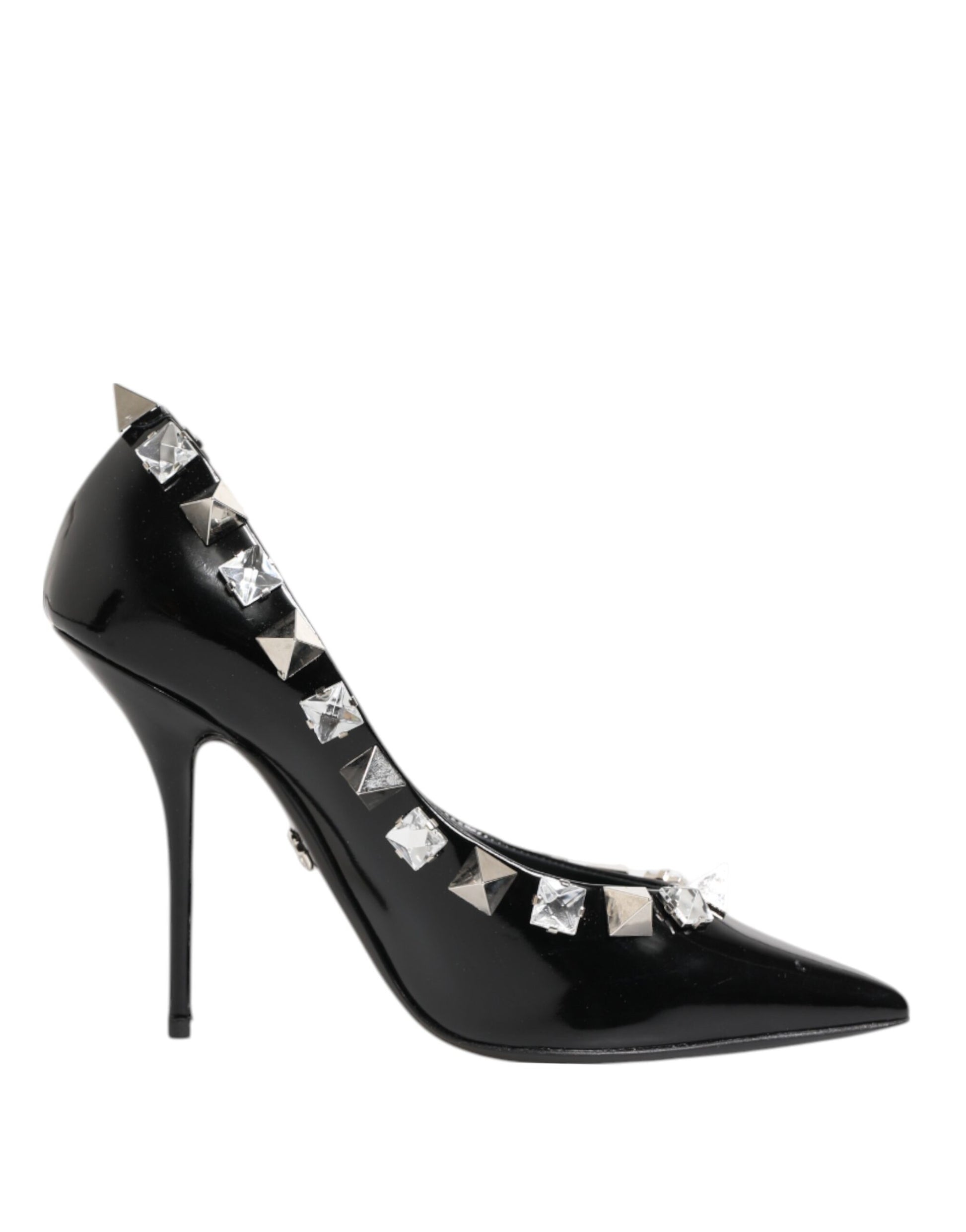 Escarpins à talons aiguilles Dolce &amp; Gabbana à clous et cristaux noirs