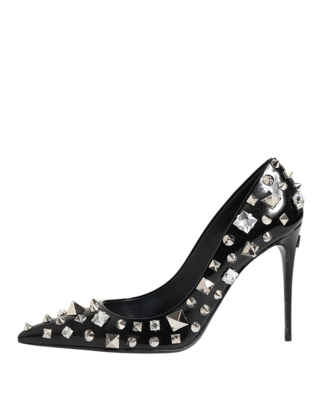 Escarpins à talons aiguilles Dolce &amp; Gabbana à clous et cristaux noirs
