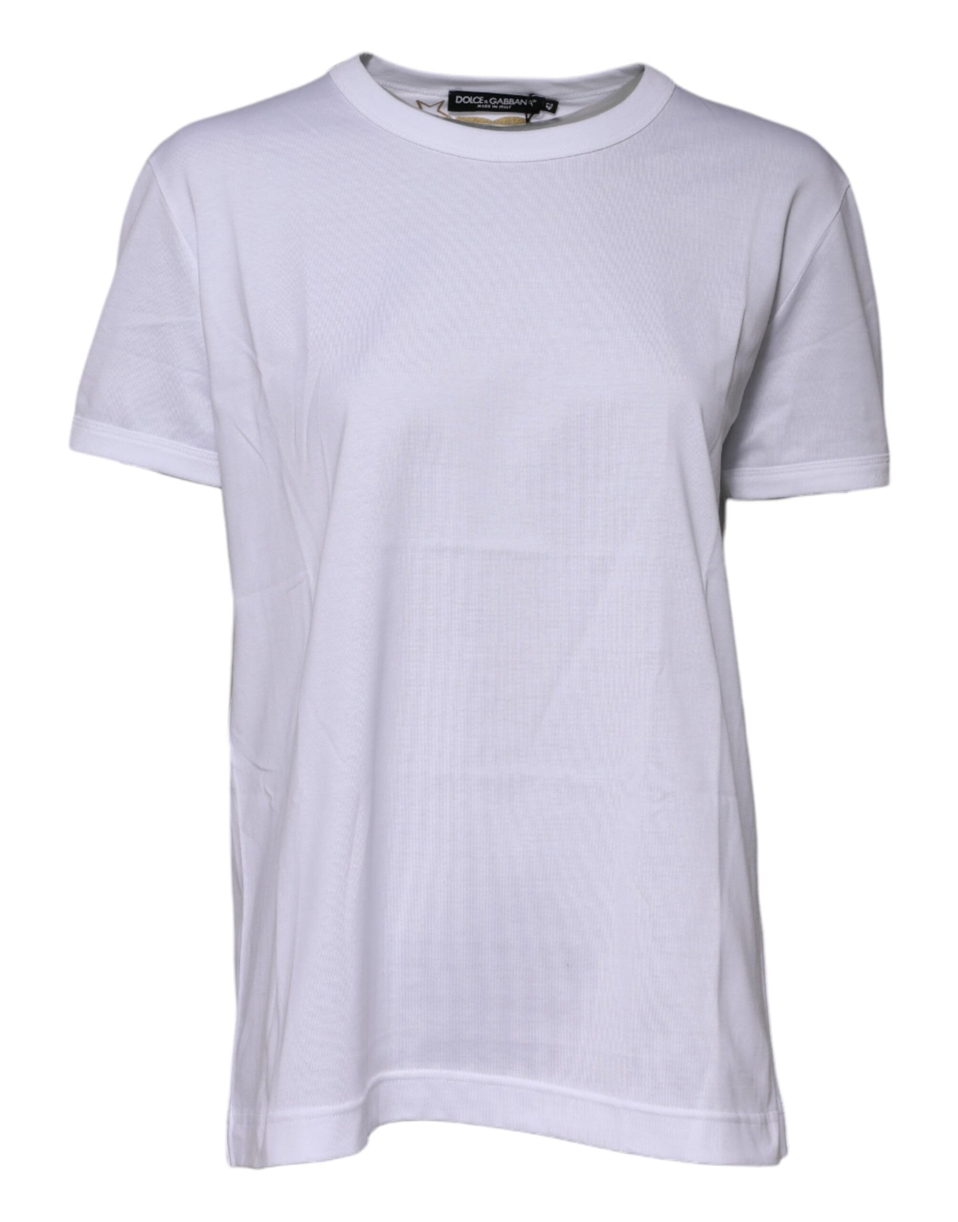 T-shirt ras du cou Dolce &amp; Gabbana en coton blanc Goodluck 2022