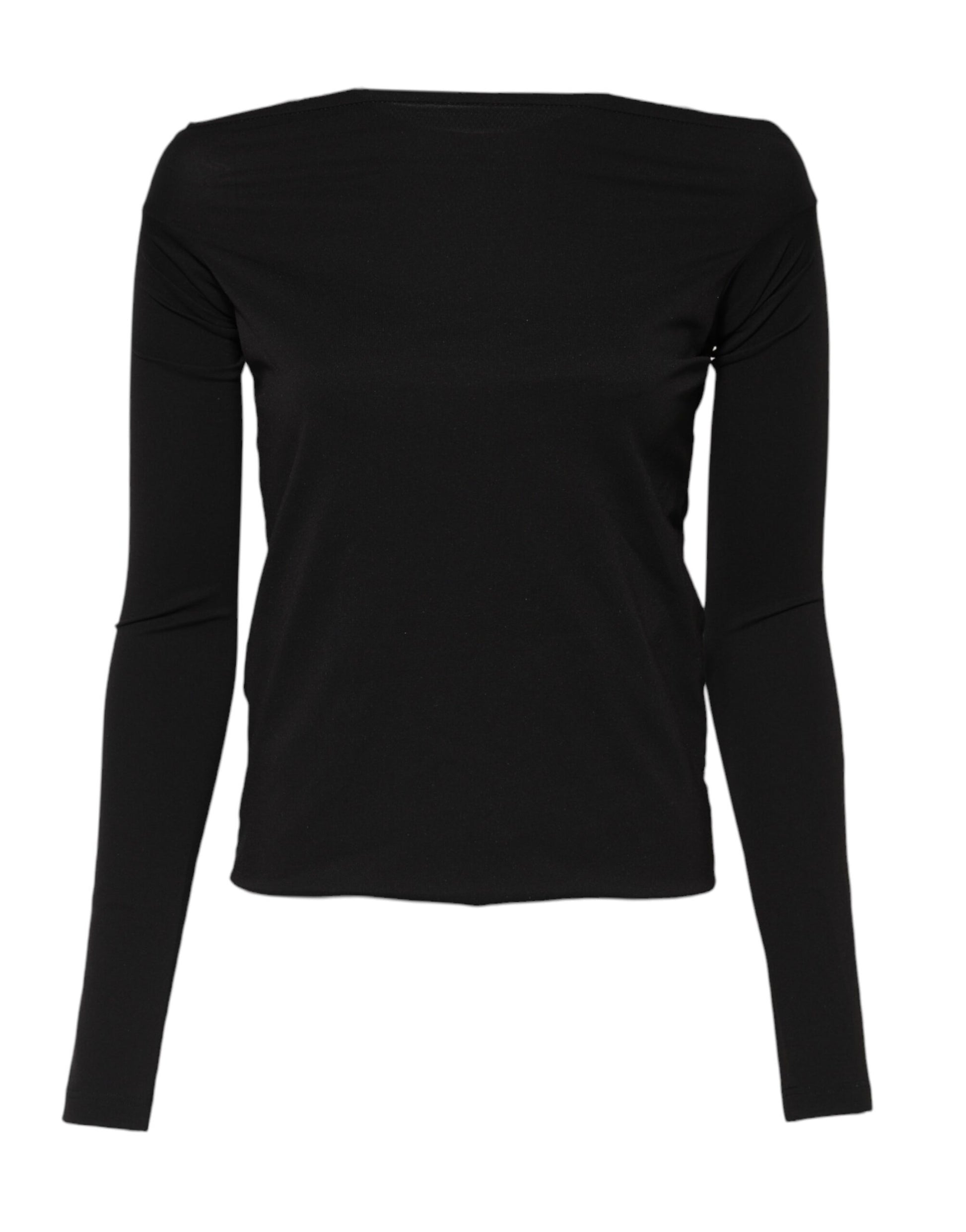 Pull ras du cou en laine noire Dolce &amp; Gabbana