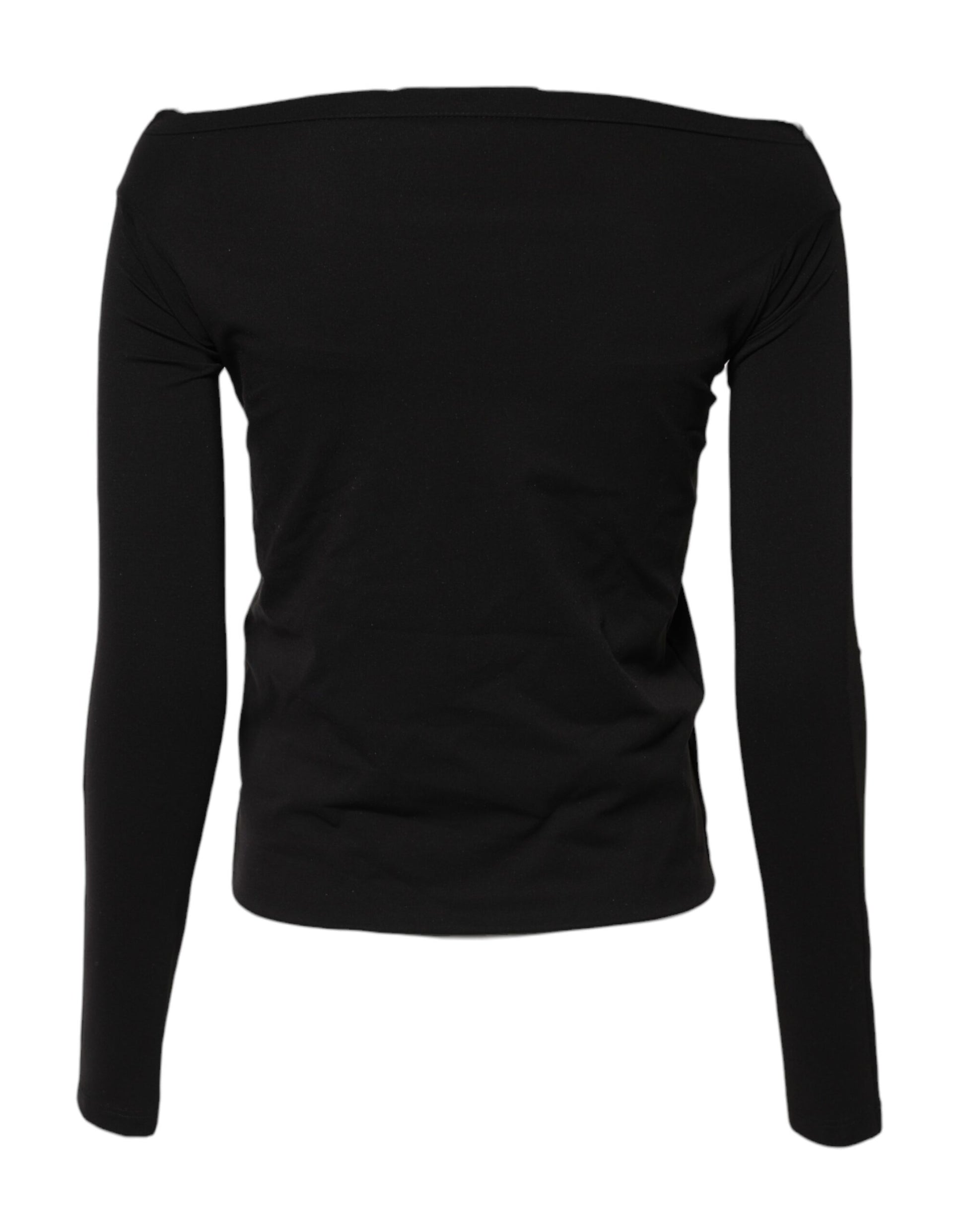 Pull ras du cou en laine noire Dolce &amp; Gabbana