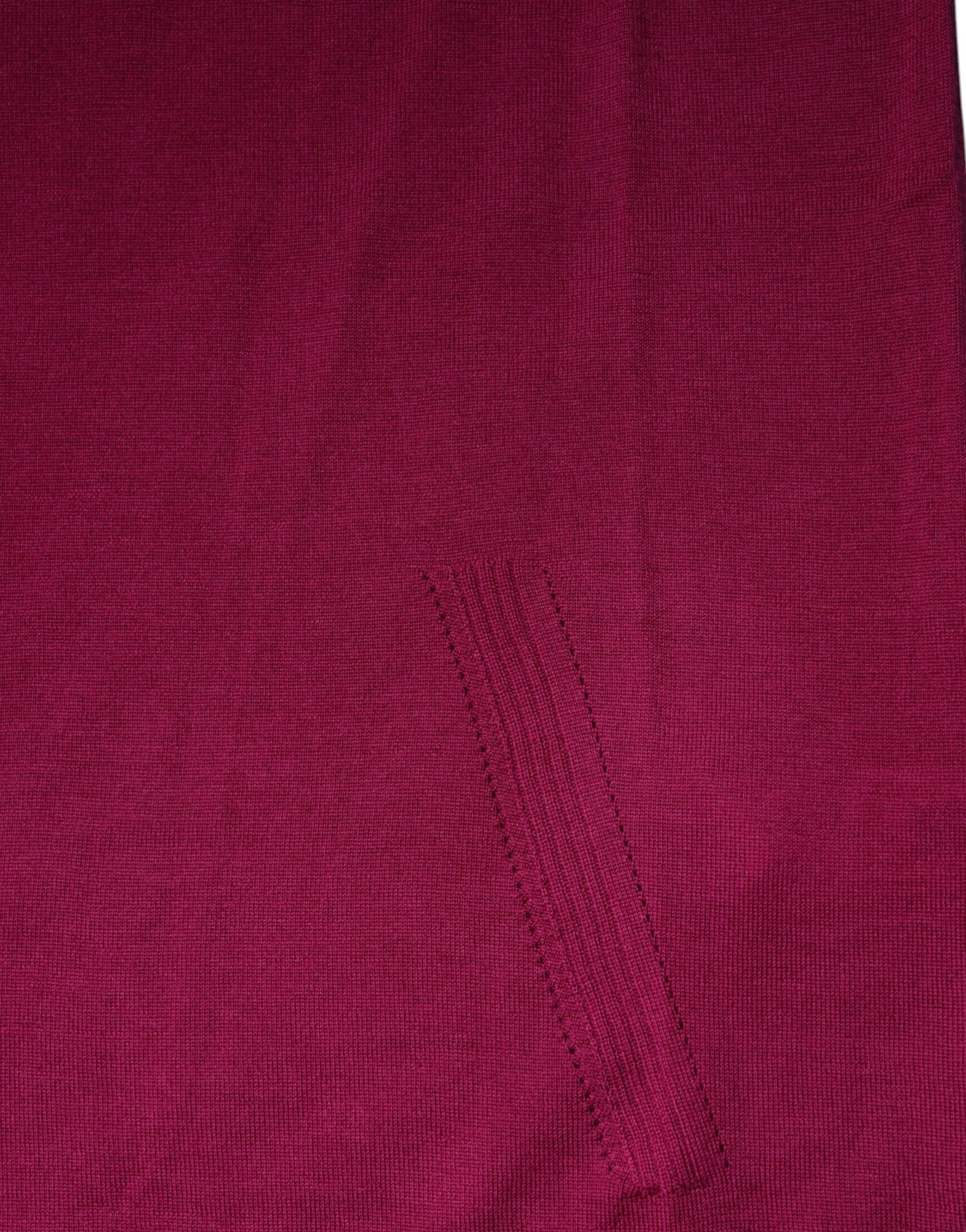 Pull col roulé à manches longues en laine fuchsia Dolce &amp; Gabbana