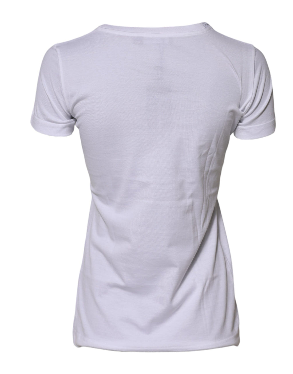 T-shirt ras du cou à manches courtes en coton blanc Dolce &amp; Gabbana