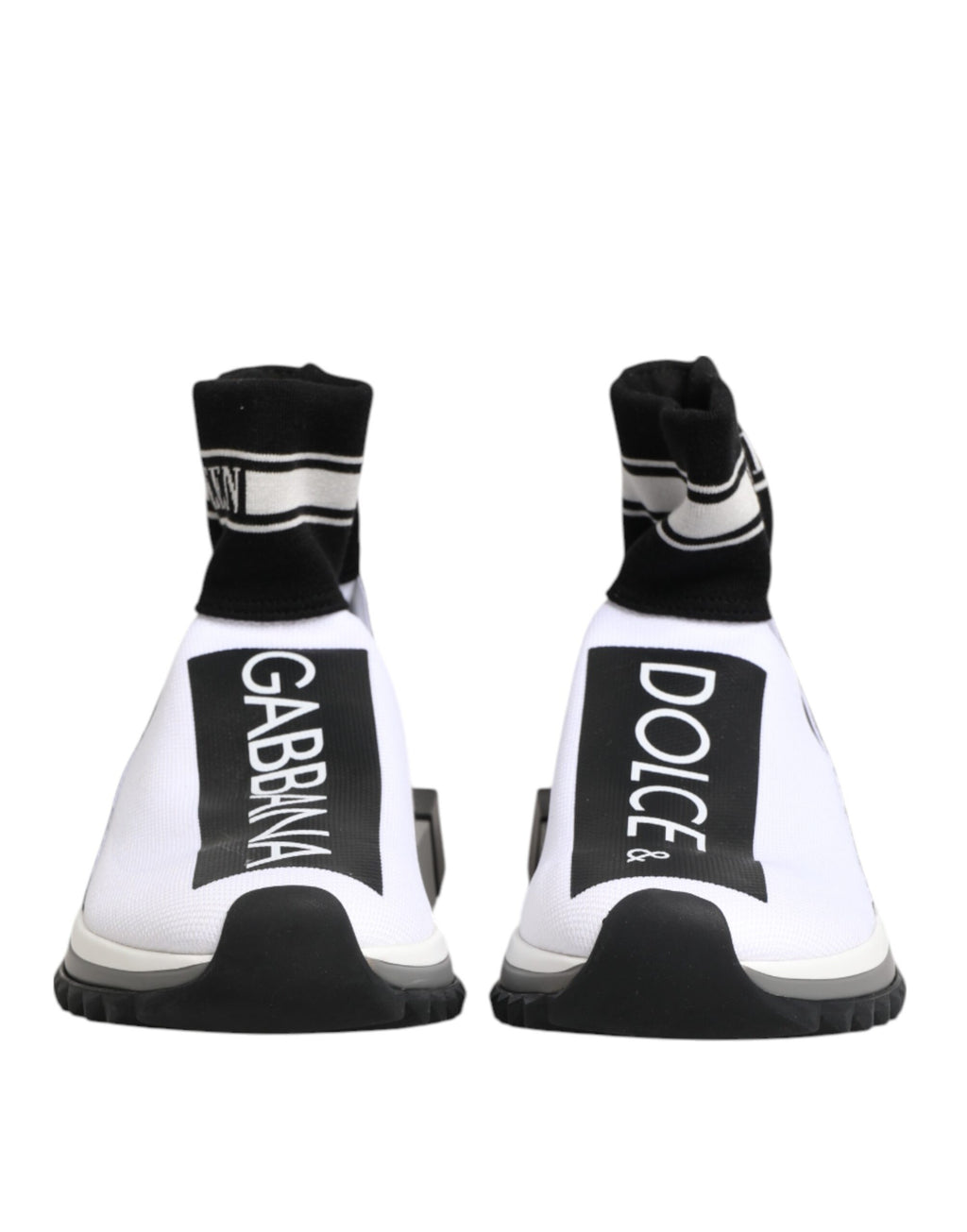 Baskets chaussettes Dolce &amp; Gabbana Sorrento blanches et noires