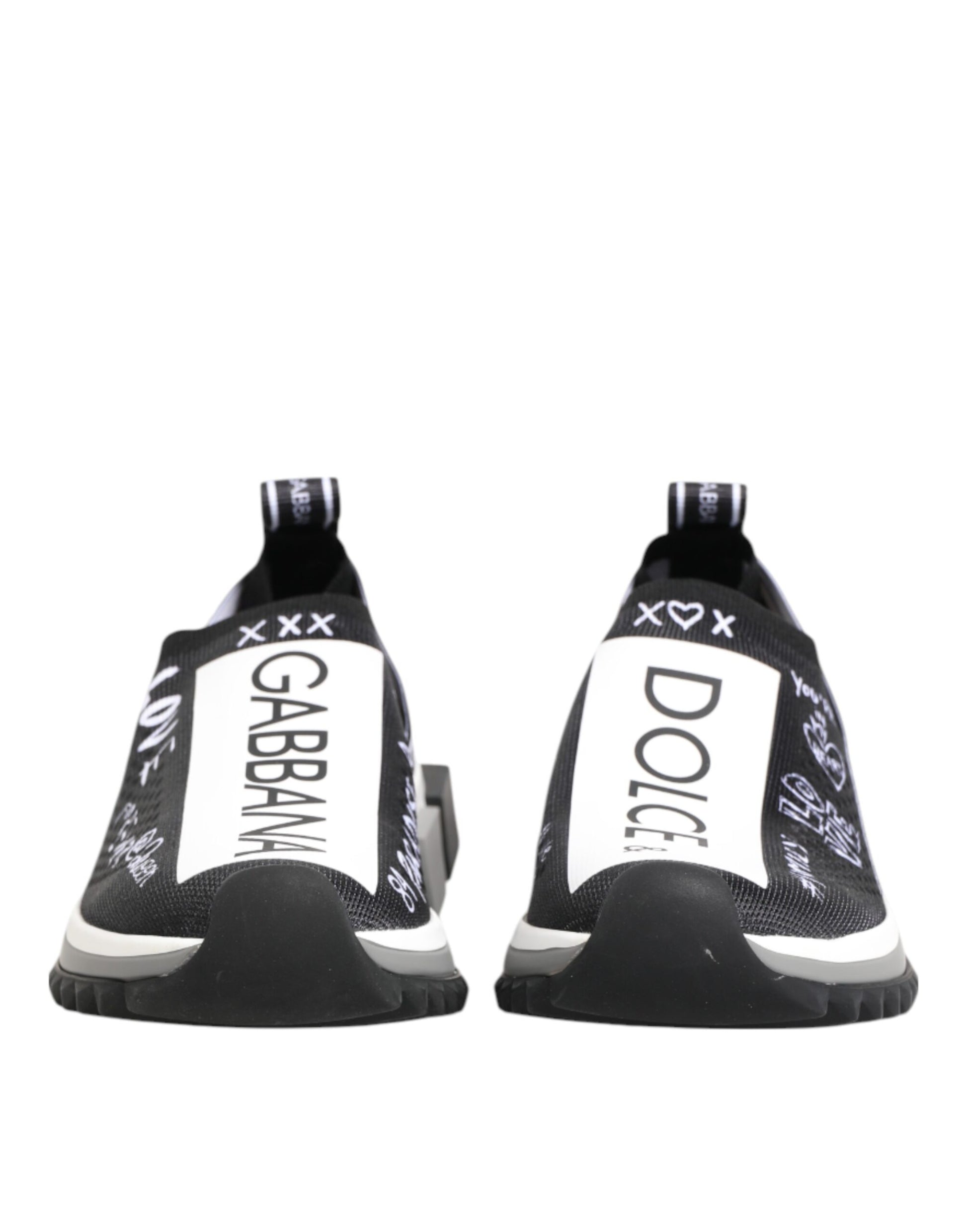 Baskets basses Dolce &amp; Gabbana Sorrento noires et blanches