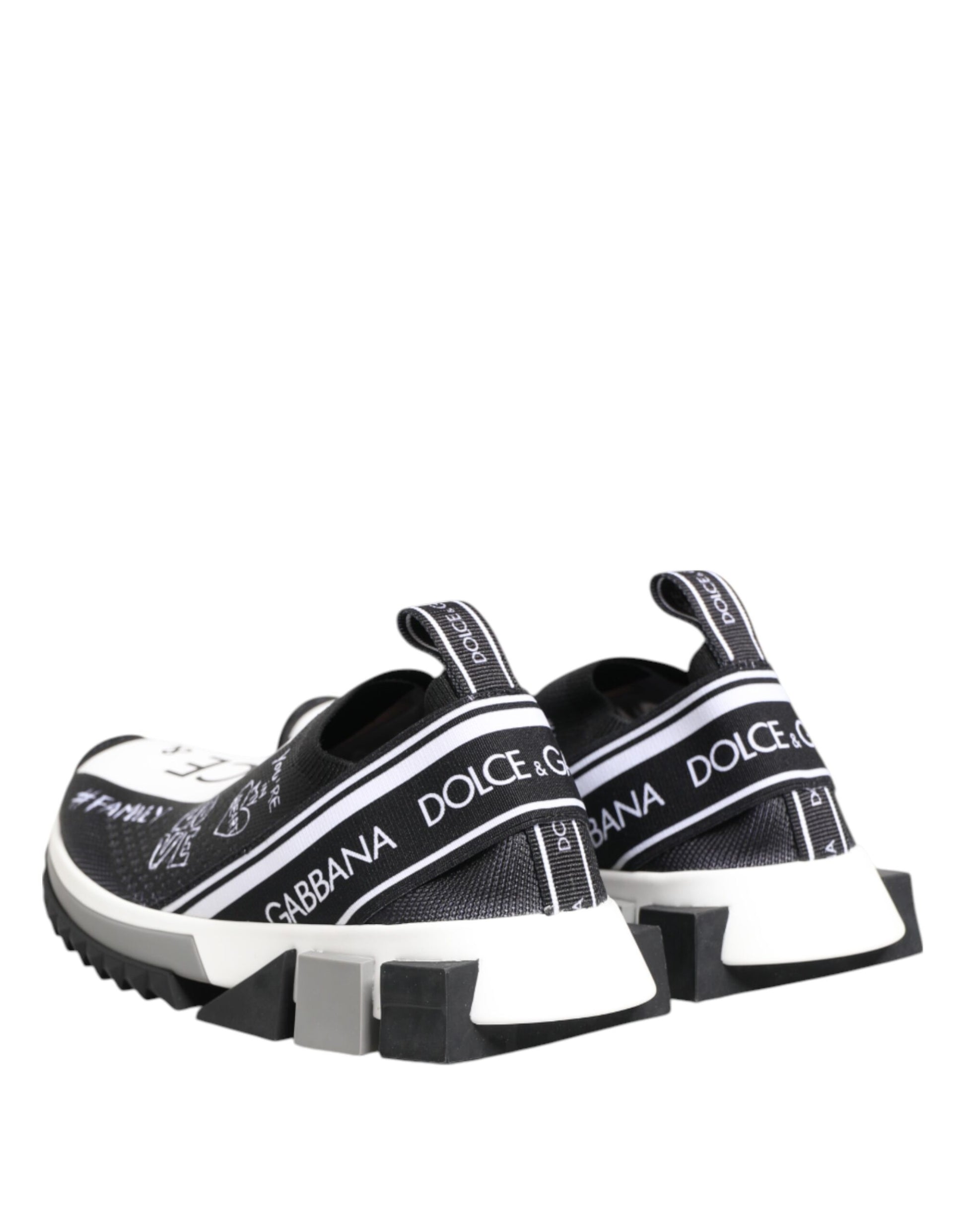 Baskets basses Dolce &amp; Gabbana Sorrento noires et blanches