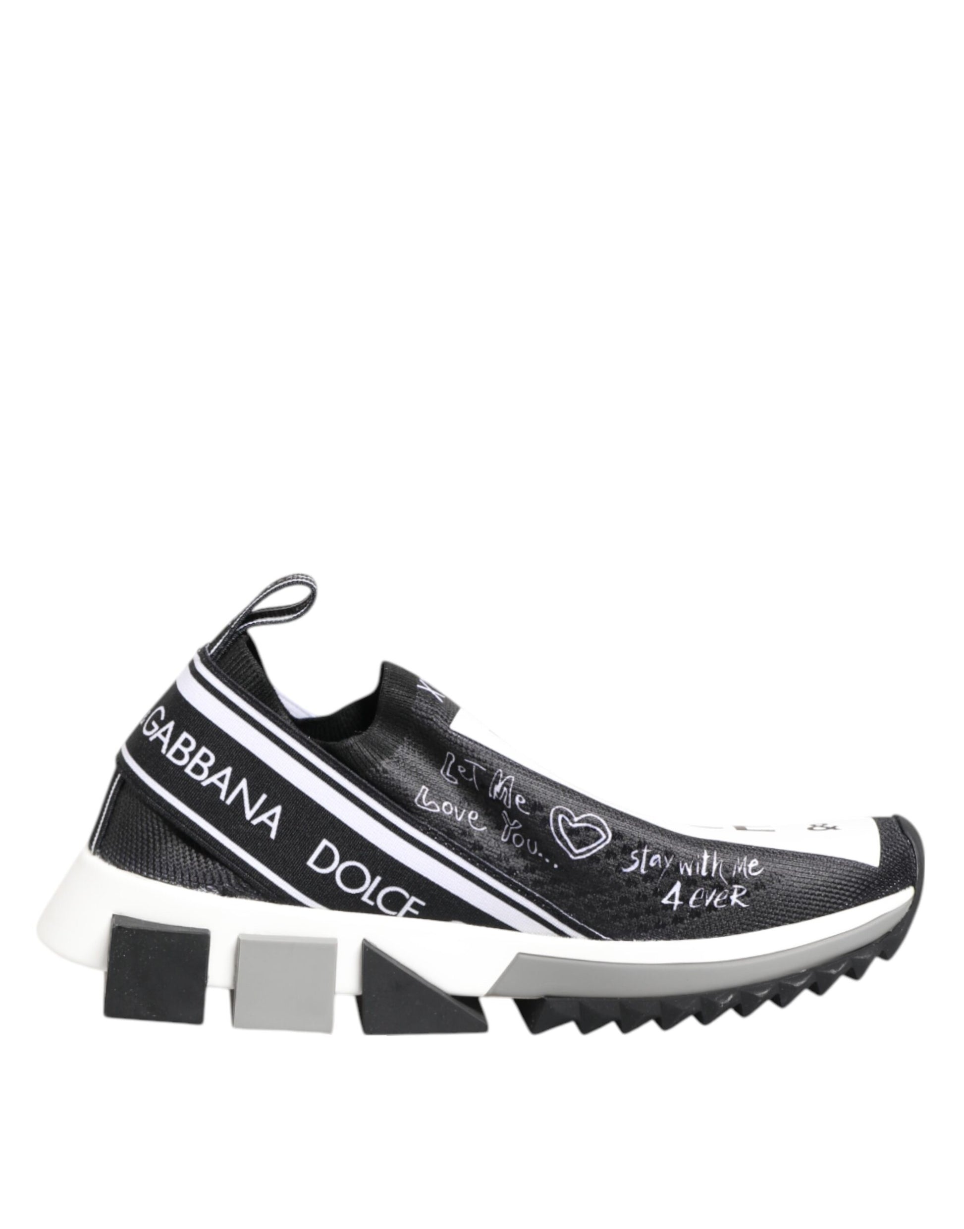 Baskets basses Dolce &amp; Gabbana Sorrento noires et blanches