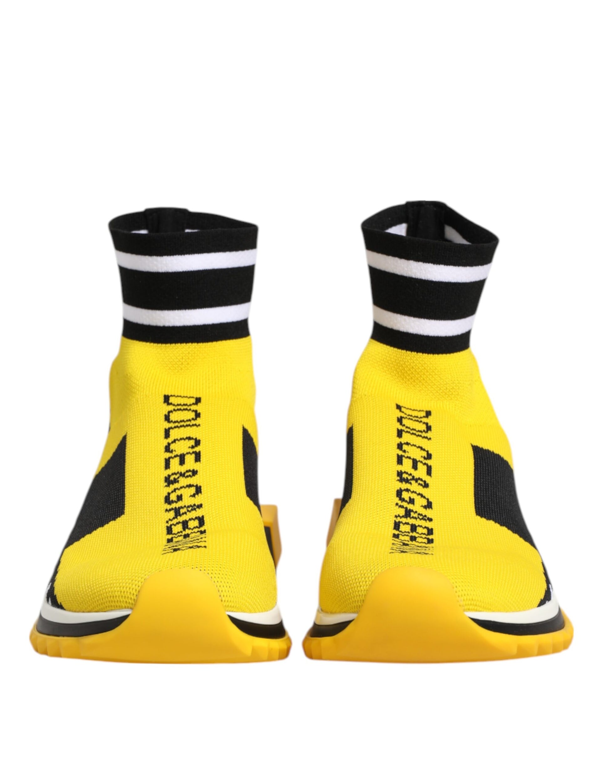 Baskets chaussettes Dolce &amp; Gabbana Sorrento jaunes et noires