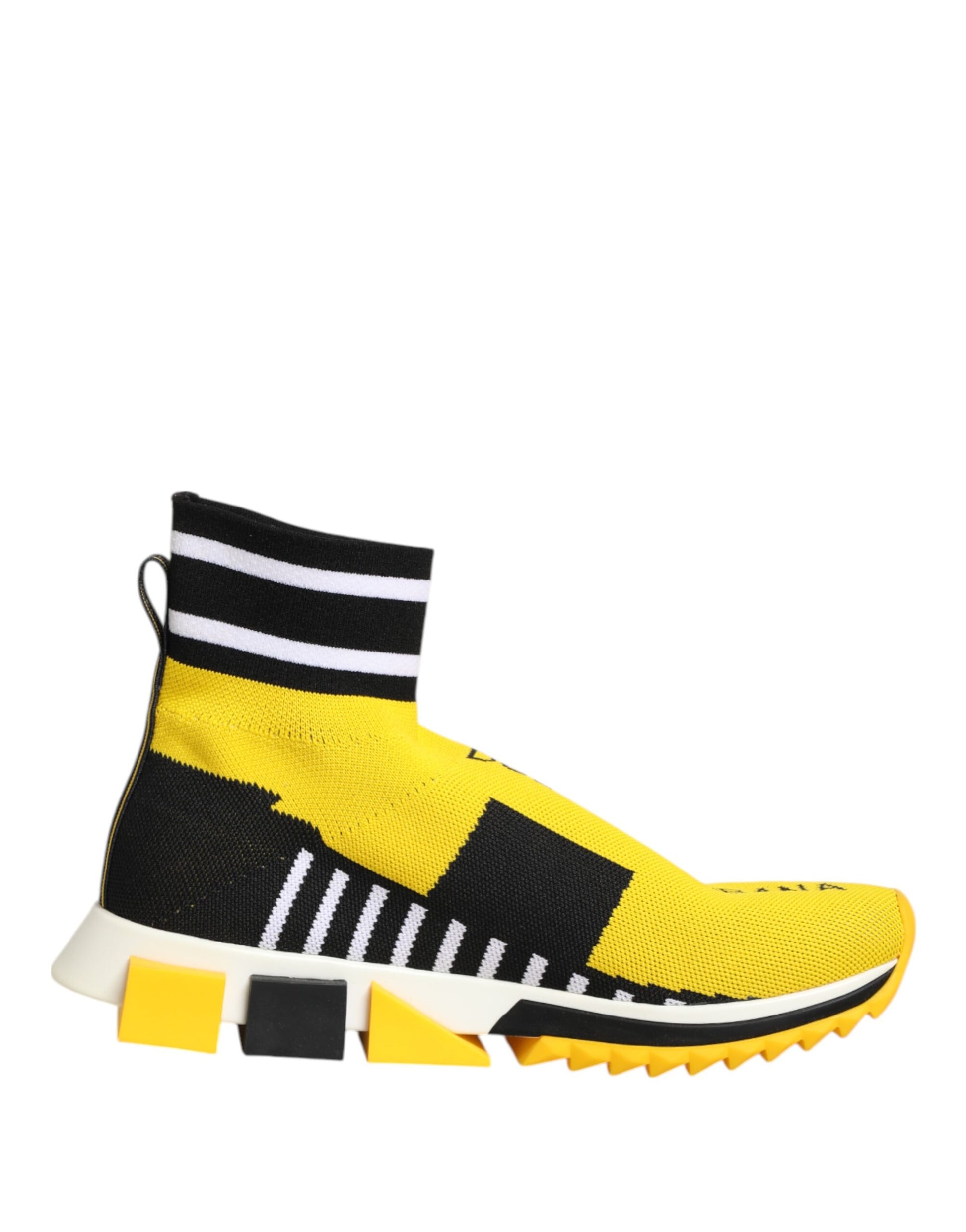 Baskets chaussettes Dolce &amp; Gabbana Sorrento jaunes et noires