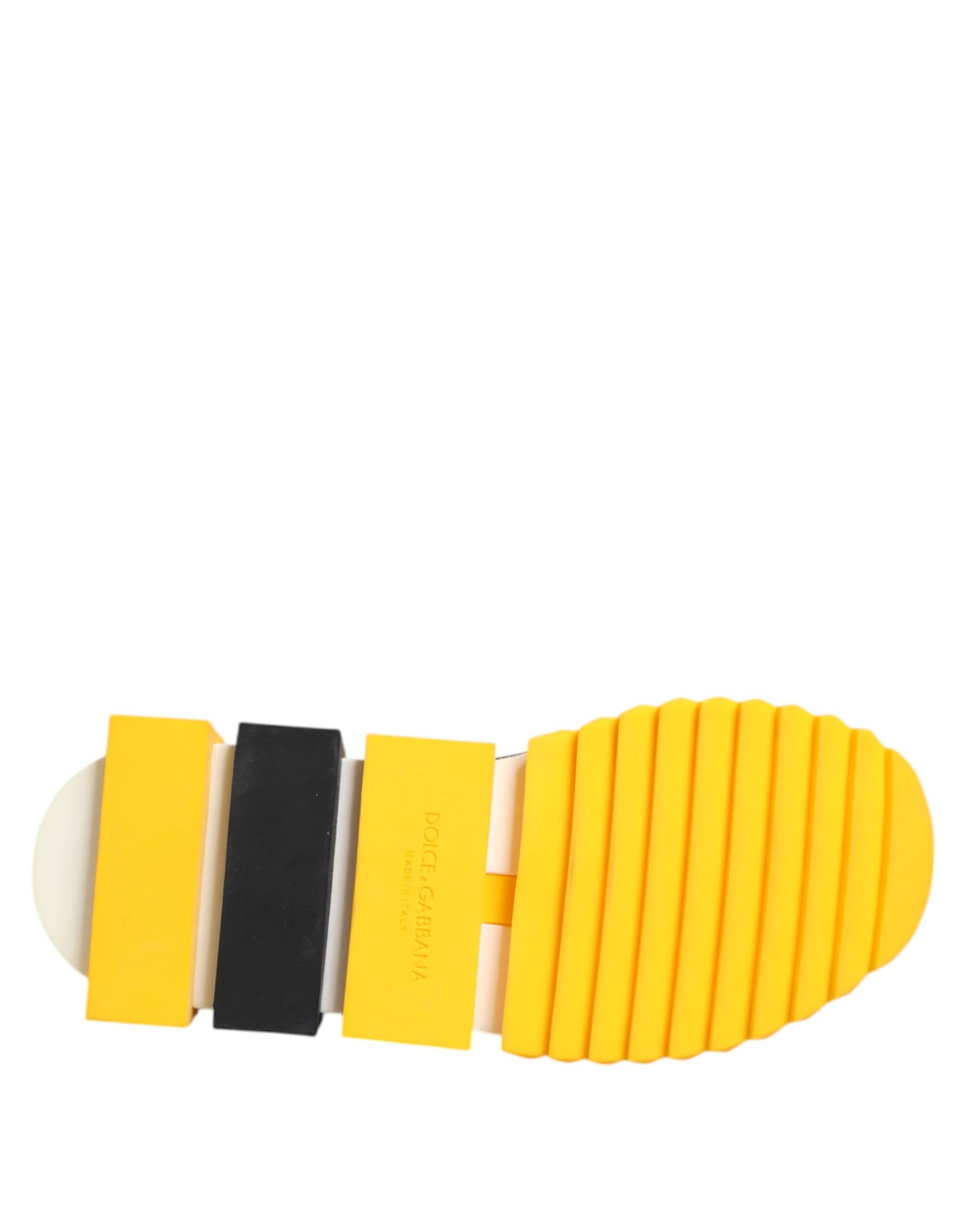Baskets chaussettes Dolce &amp; Gabbana Sorrento jaunes et noires