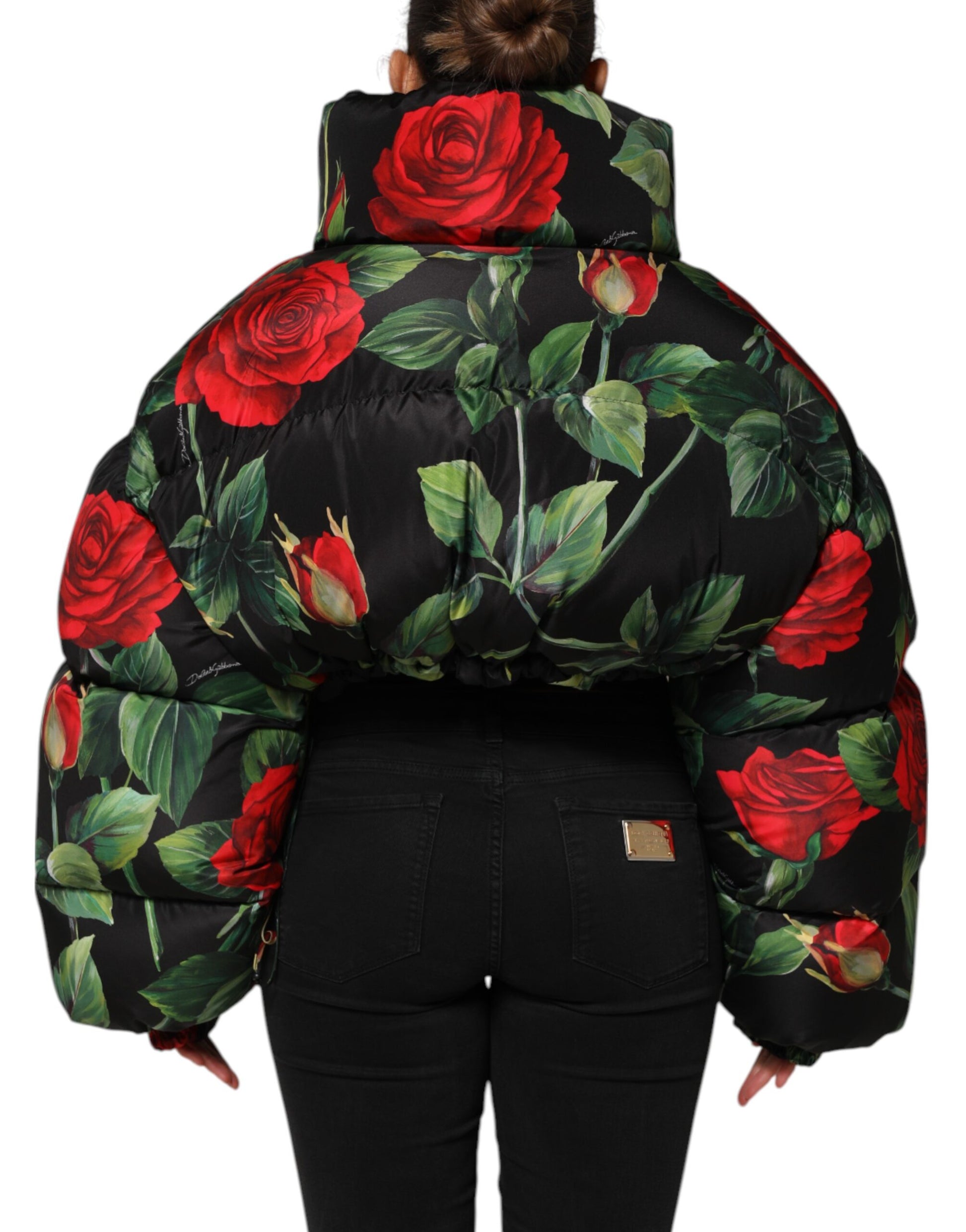 Dolce &amp; Gabbana Doudoune fleurie multicolore Veste zippée intégrale