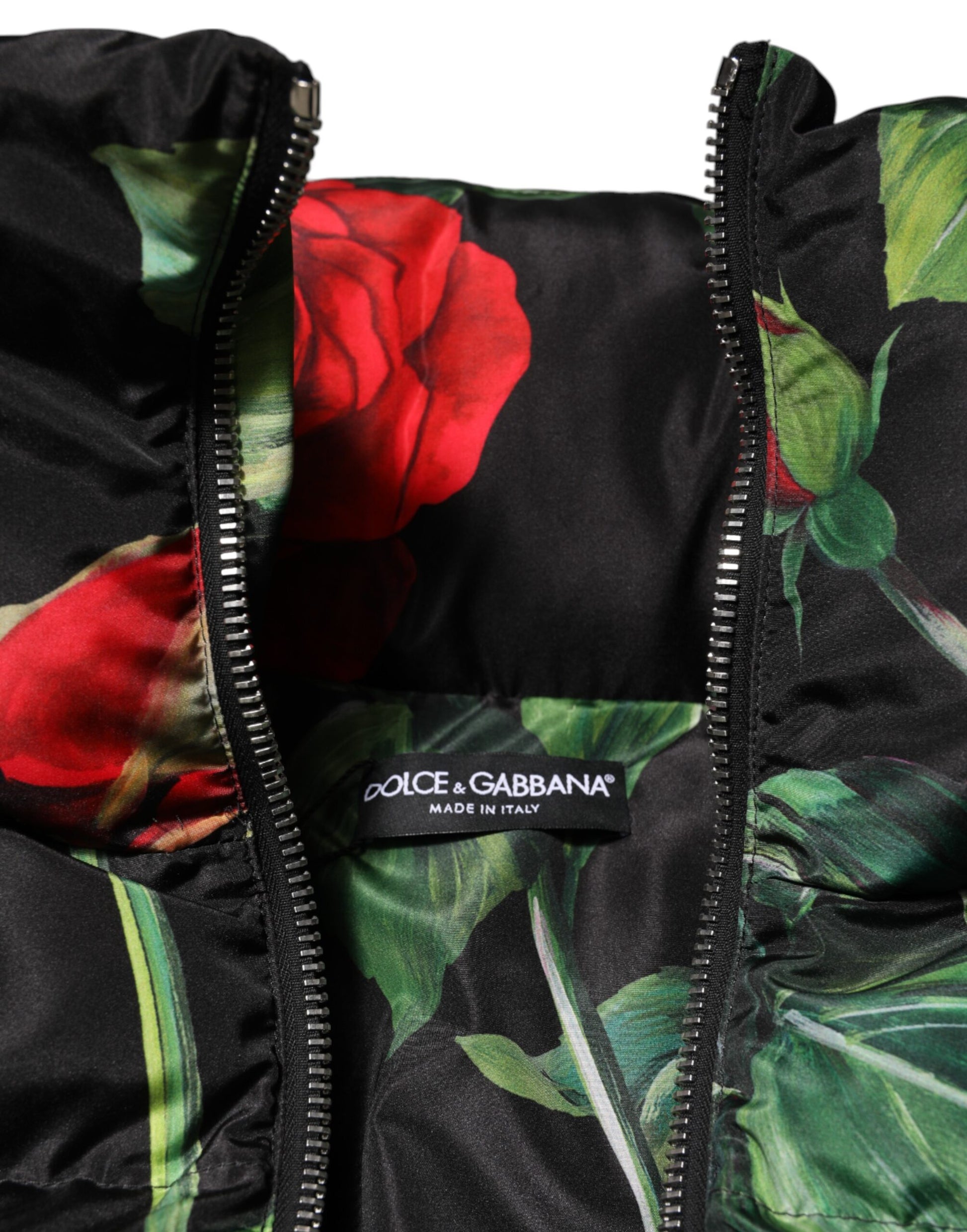Dolce &amp; Gabbana Doudoune fleurie multicolore Veste zippée intégrale