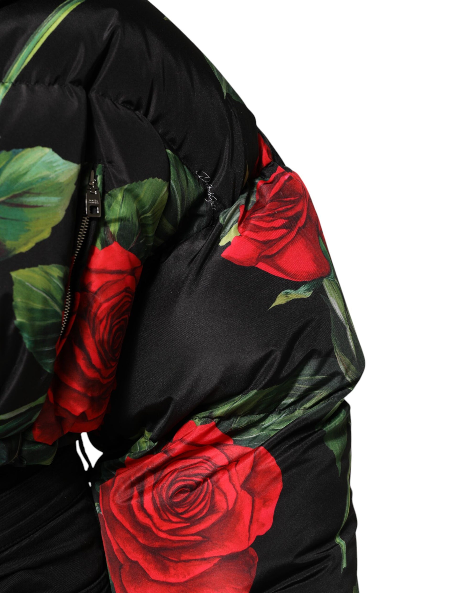 Dolce &amp; Gabbana Doudoune fleurie multicolore Veste zippée intégrale